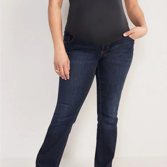 Boot cut full panel maternity jeans from Old Navy - Picture 1 of 8